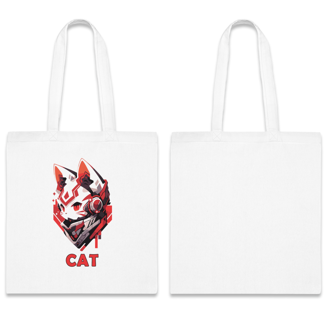 100%纯棉帆布手提袋 | Mascot-Cat-009