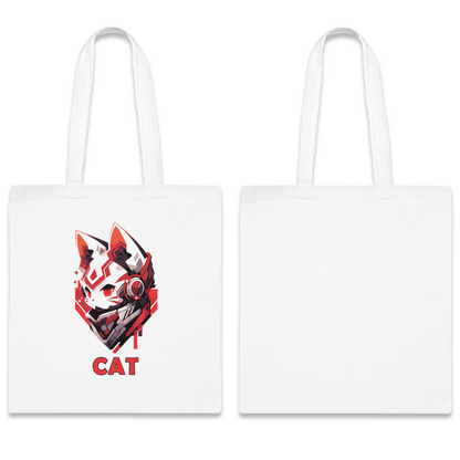 100% Cotton Canvas Tote Bag | Mascot-Cat-009