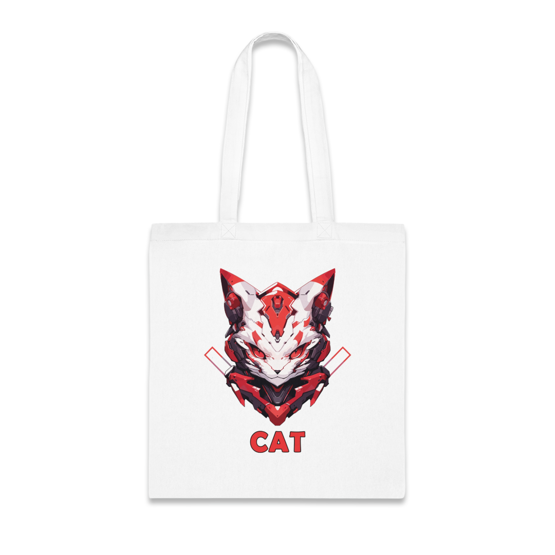 100%纯棉帆布手提袋 | Mascot-Cat-010
