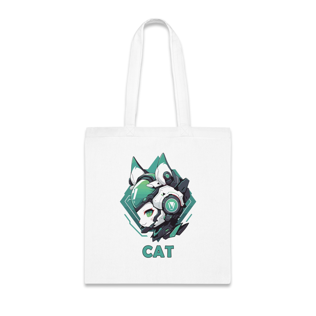100%纯棉帆布手提袋 | Mascot-Cat-011