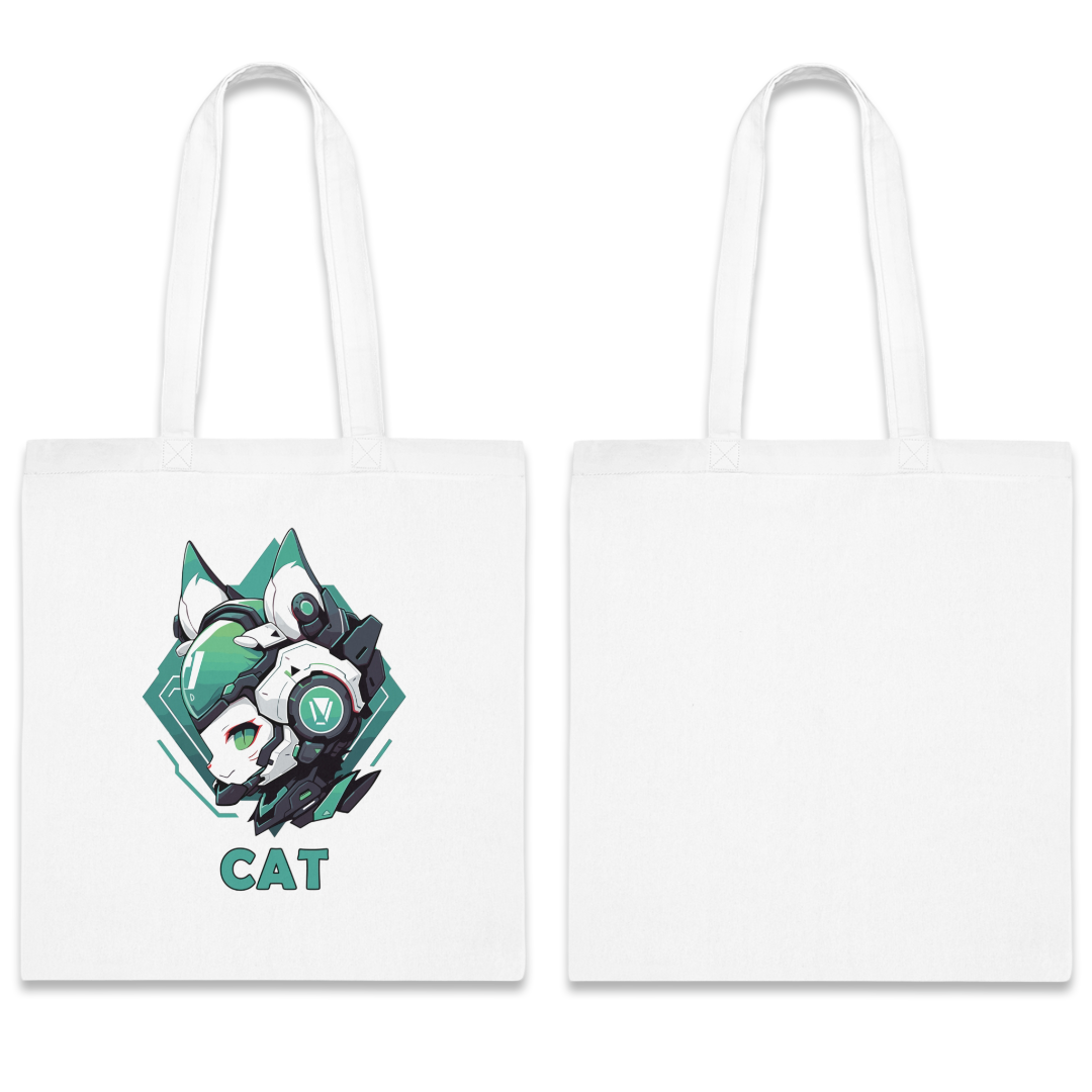 100%纯棉帆布手提袋 | Mascot-Cat-011