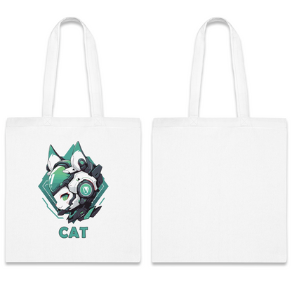 100% Cotton Canvas Tote Bag | Mascot-Cat-011