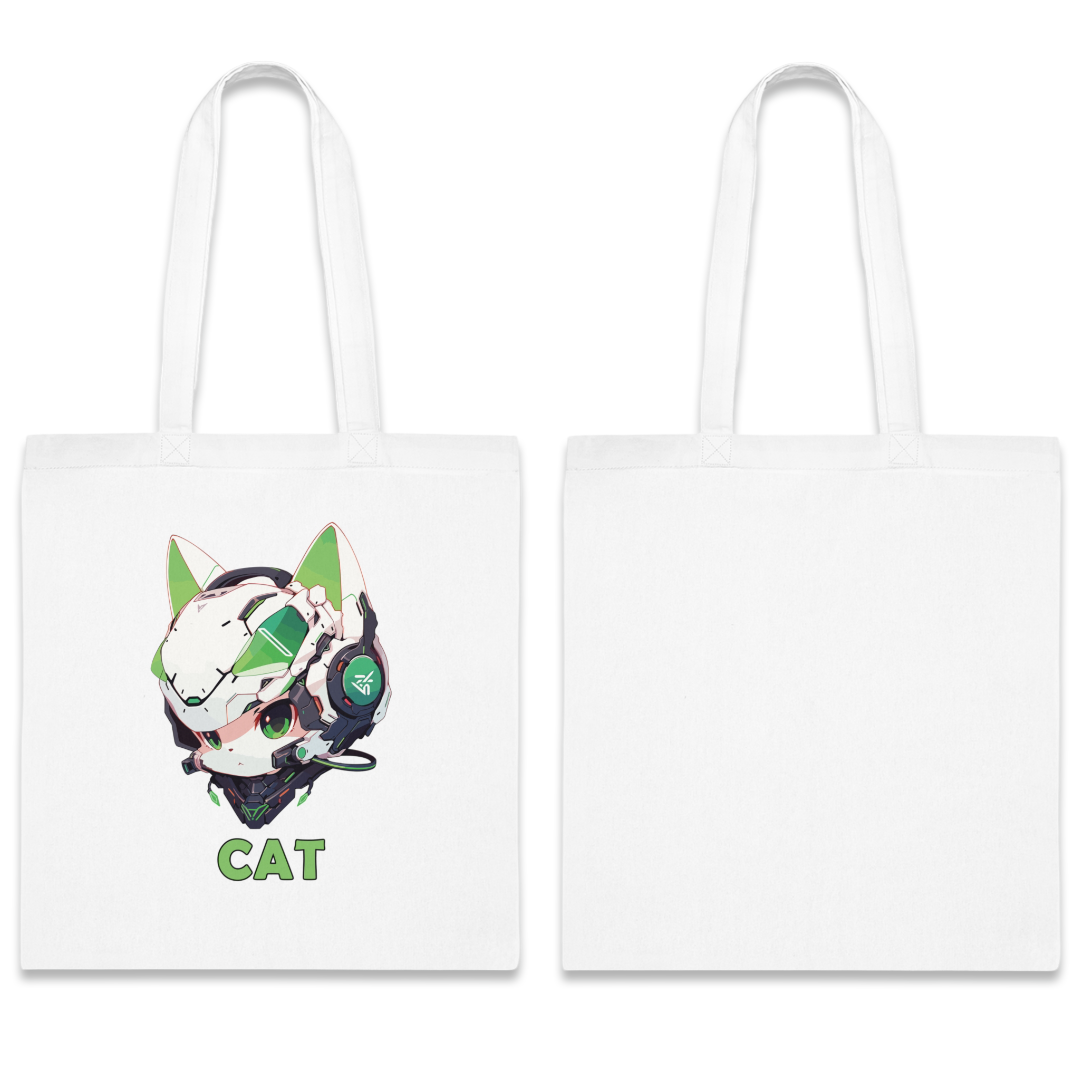 100%纯棉帆布手提袋 | Mascot-Cat-012