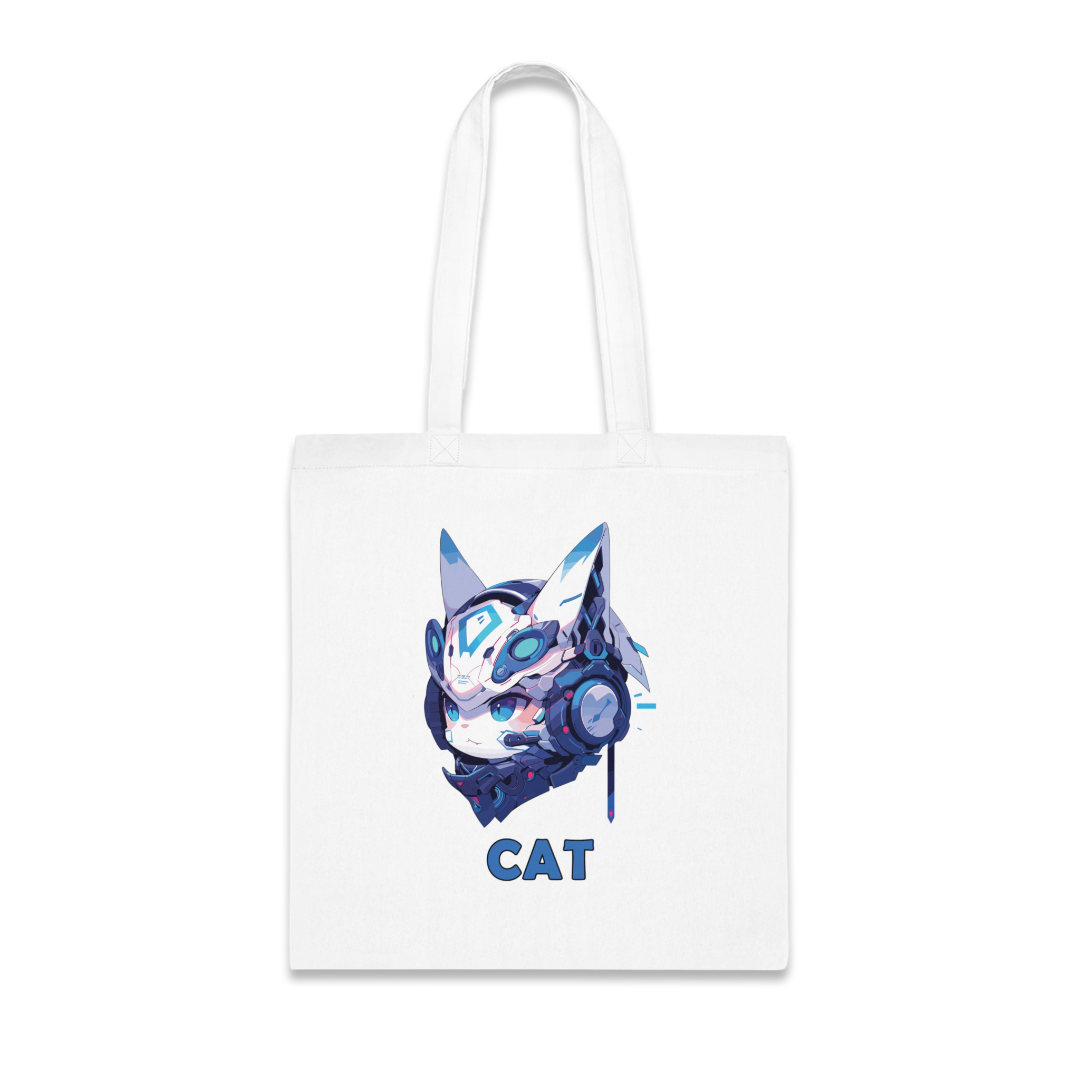 100%纯棉帆布手提袋 | Mascot-Cat-013