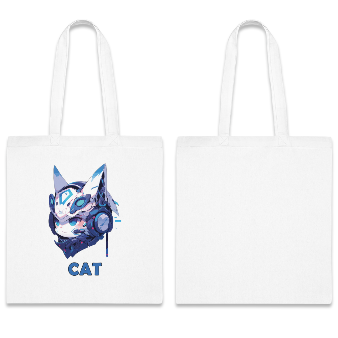 100%纯棉帆布手提袋 | Mascot-Cat-013