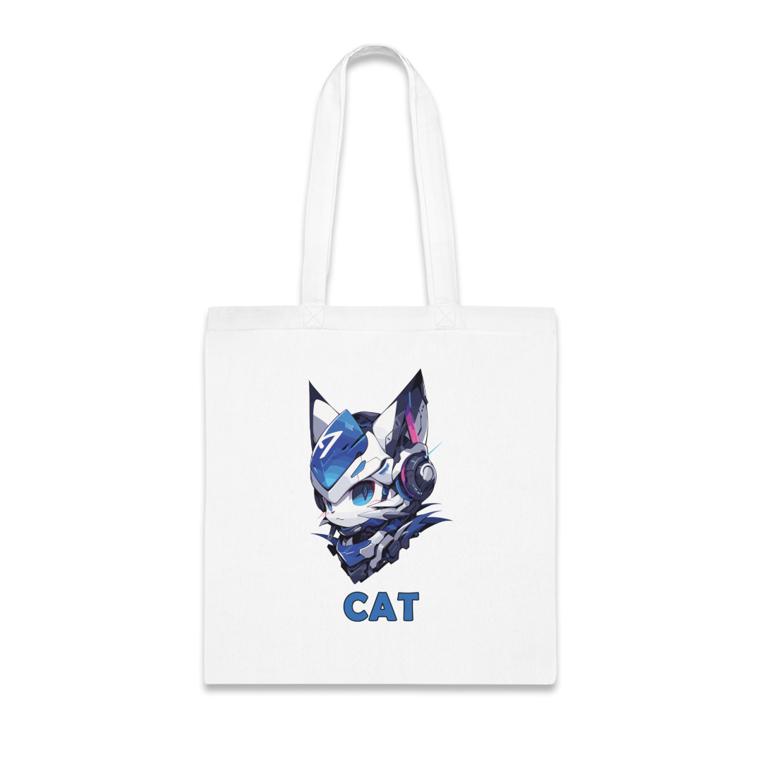 100%纯棉帆布手提袋 | Mascot-Cat-014