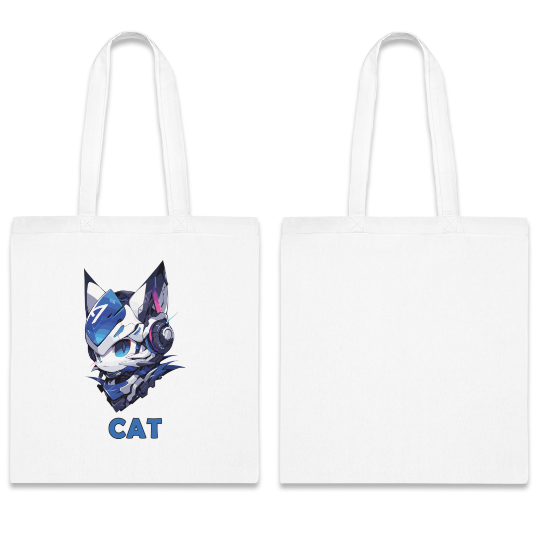 100%纯棉帆布手提袋 | Mascot-Cat-014