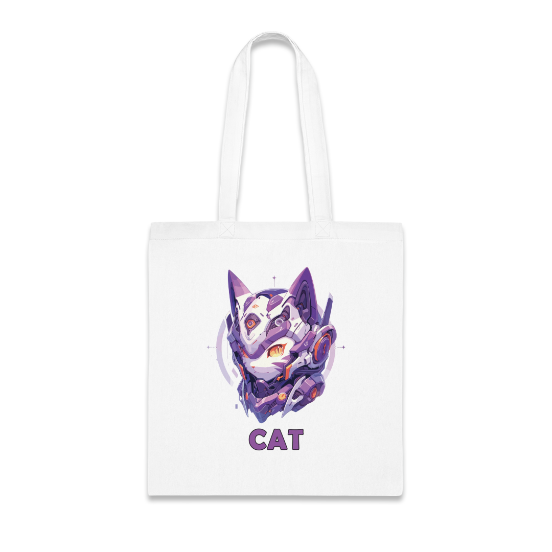 100%纯棉帆布手提袋 | Mascot-Cat-015