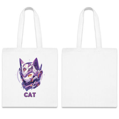 100% Cotton Canvas Tote Bag | Mascot-Cat-015