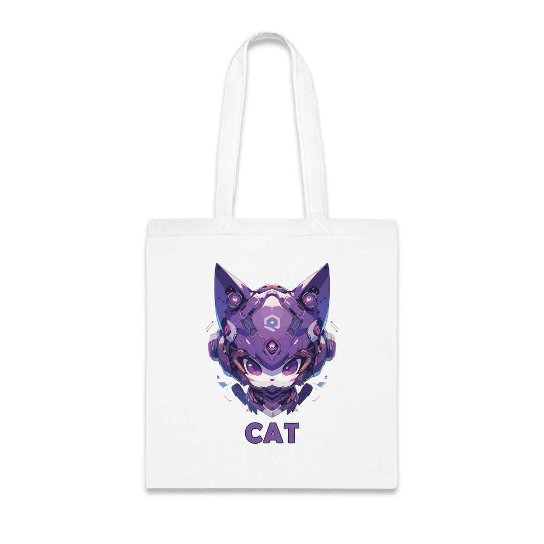 100%纯棉帆布手提袋 | Mascot-Cat-016