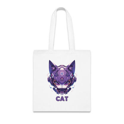 100% Cotton Canvas Tote Bag | Mascot-Cat-016