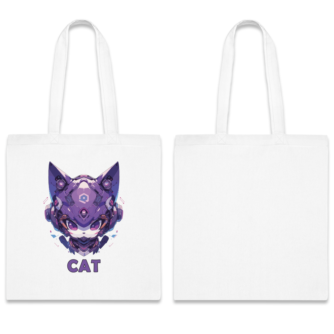 100%纯棉帆布手提袋 | Mascot-Cat-016