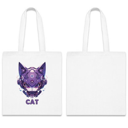 100% Cotton Canvas Tote Bag | Mascot-Cat-016