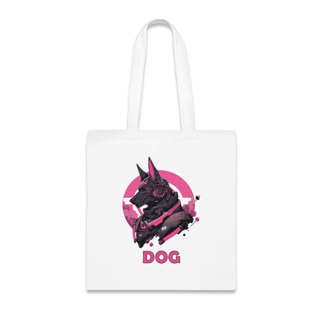100%纯棉帆布手提袋 | Mascot-Dog-001