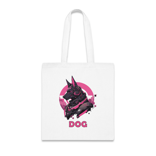 100% Cotton Canvas Tote Bag | Mascot-Dog-001