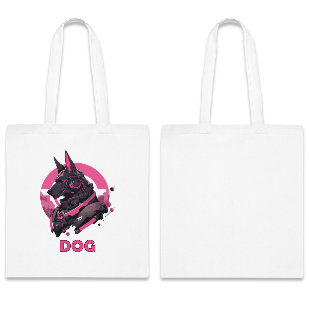 100%纯棉帆布手提袋 | Mascot-Dog-001