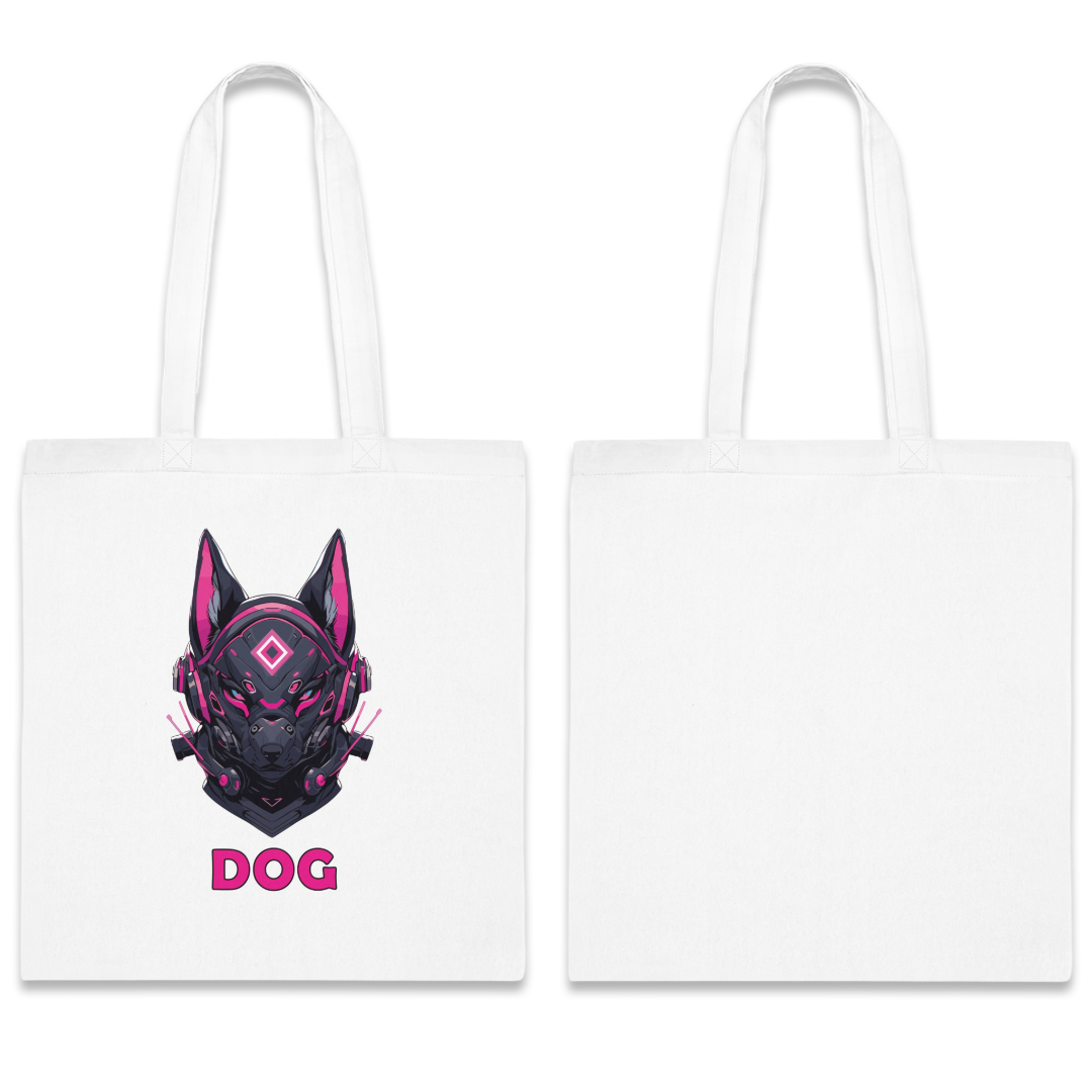 100% Cotton Canvas Tote Bag | Mascot-Dog-002