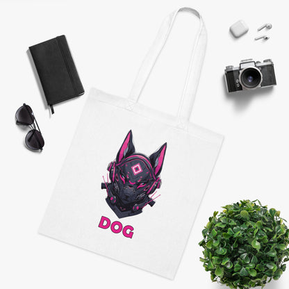 100% Cotton Canvas Tote Bag | Mascot-Dog-002