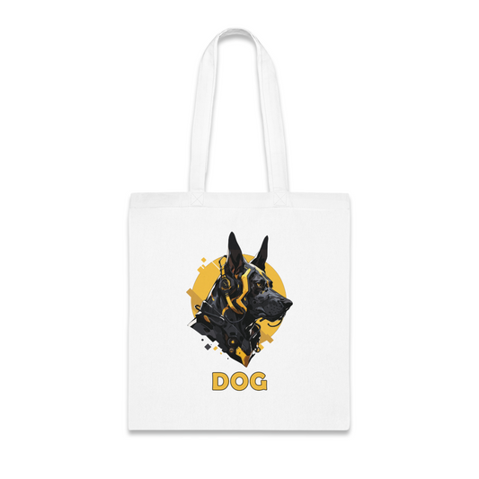 100% Cotton Canvas Tote Bag | Mascot-Dog-003