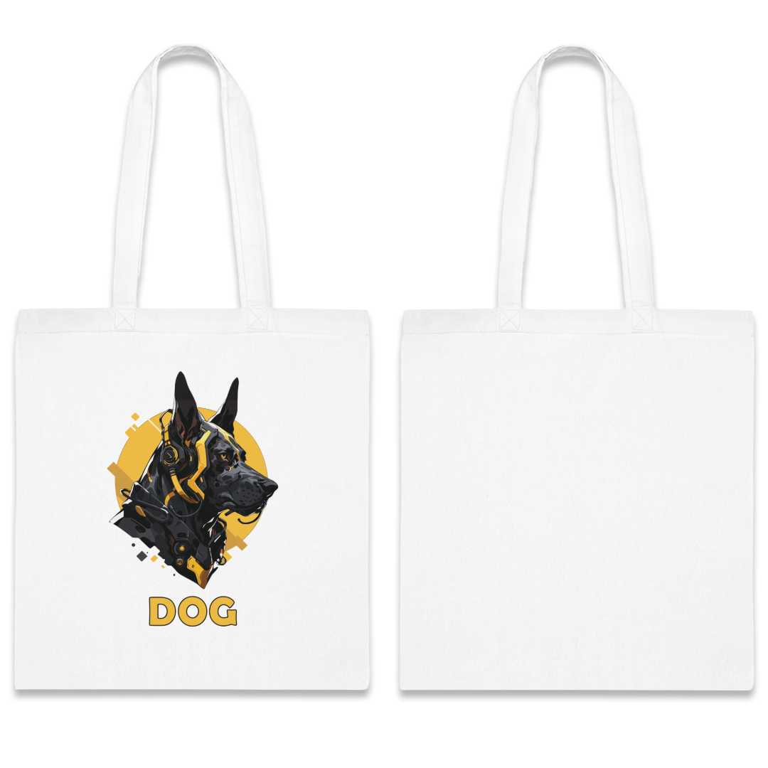 100% Cotton Canvas Tote Bag | Mascot-Dog-003