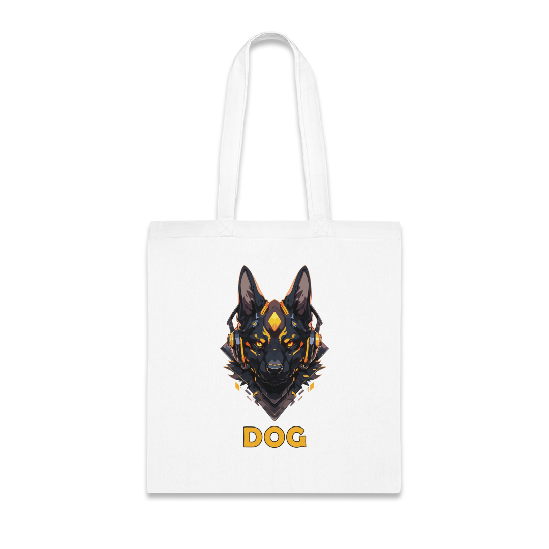 100% Cotton Canvas Tote Bag | Mascot-Dog-004