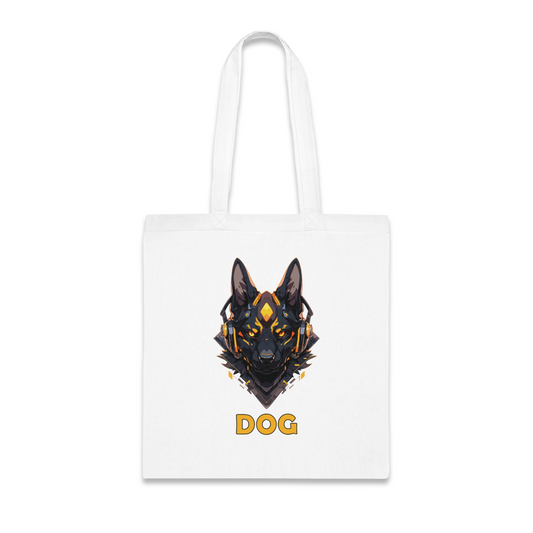 100% Cotton Canvas Tote Bag | Mascot-Dog-004