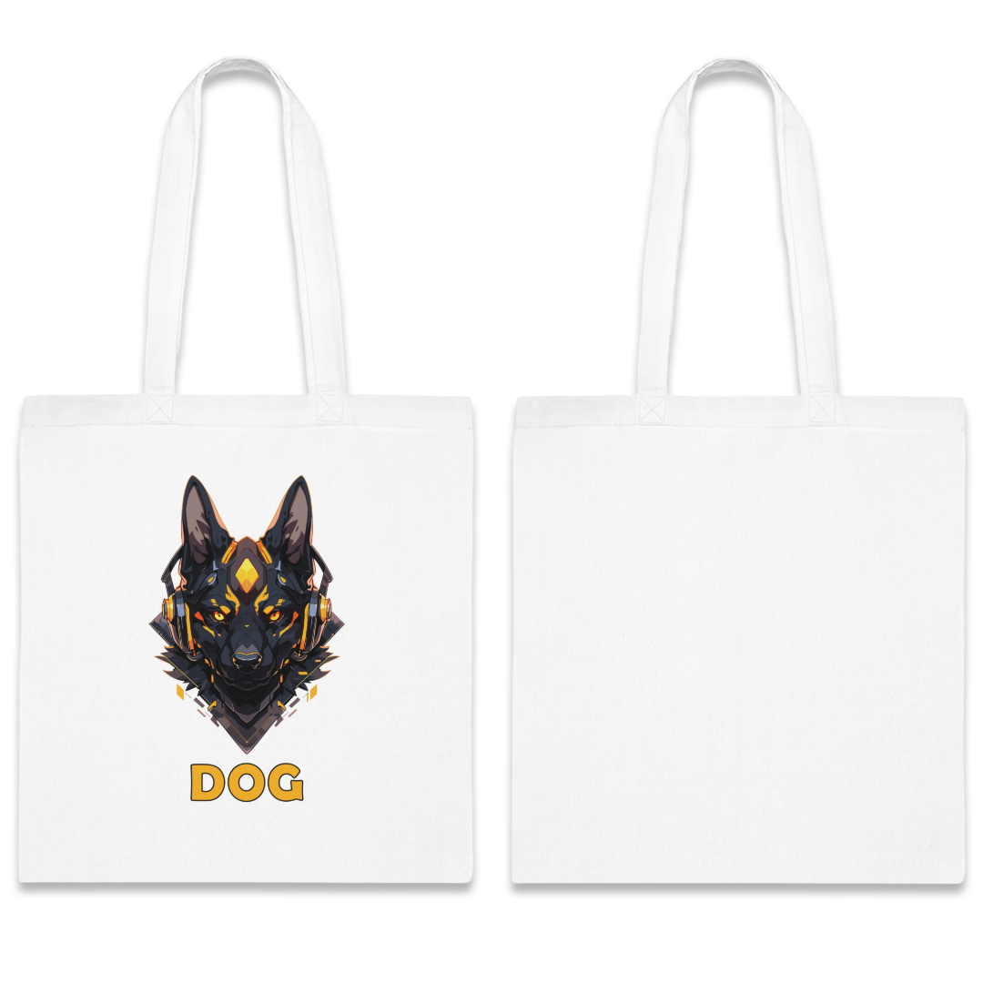 100% Cotton Canvas Tote Bag | Mascot-Dog-004