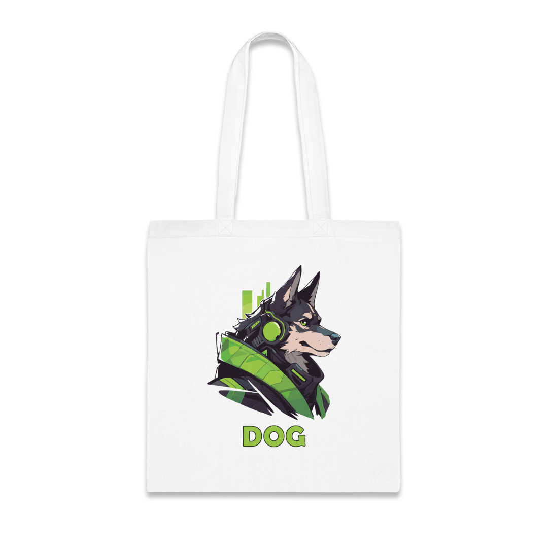 100% Cotton Canvas Tote Bag | Mascot-Dog-005