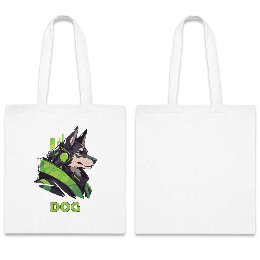 100% Cotton Canvas Tote Bag | Mascot-Dog-005