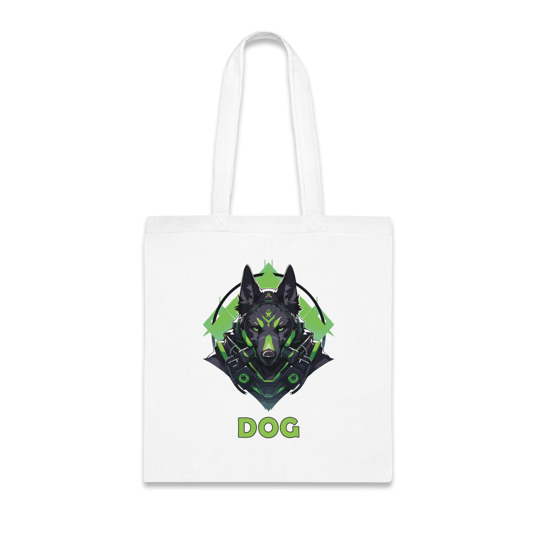 100% Cotton Canvas Tote Bag | Mascot-Dog-006