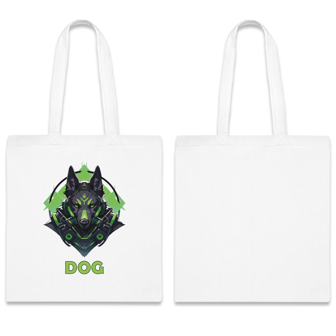 100% Cotton Canvas Tote Bag | Mascot-Dog-006