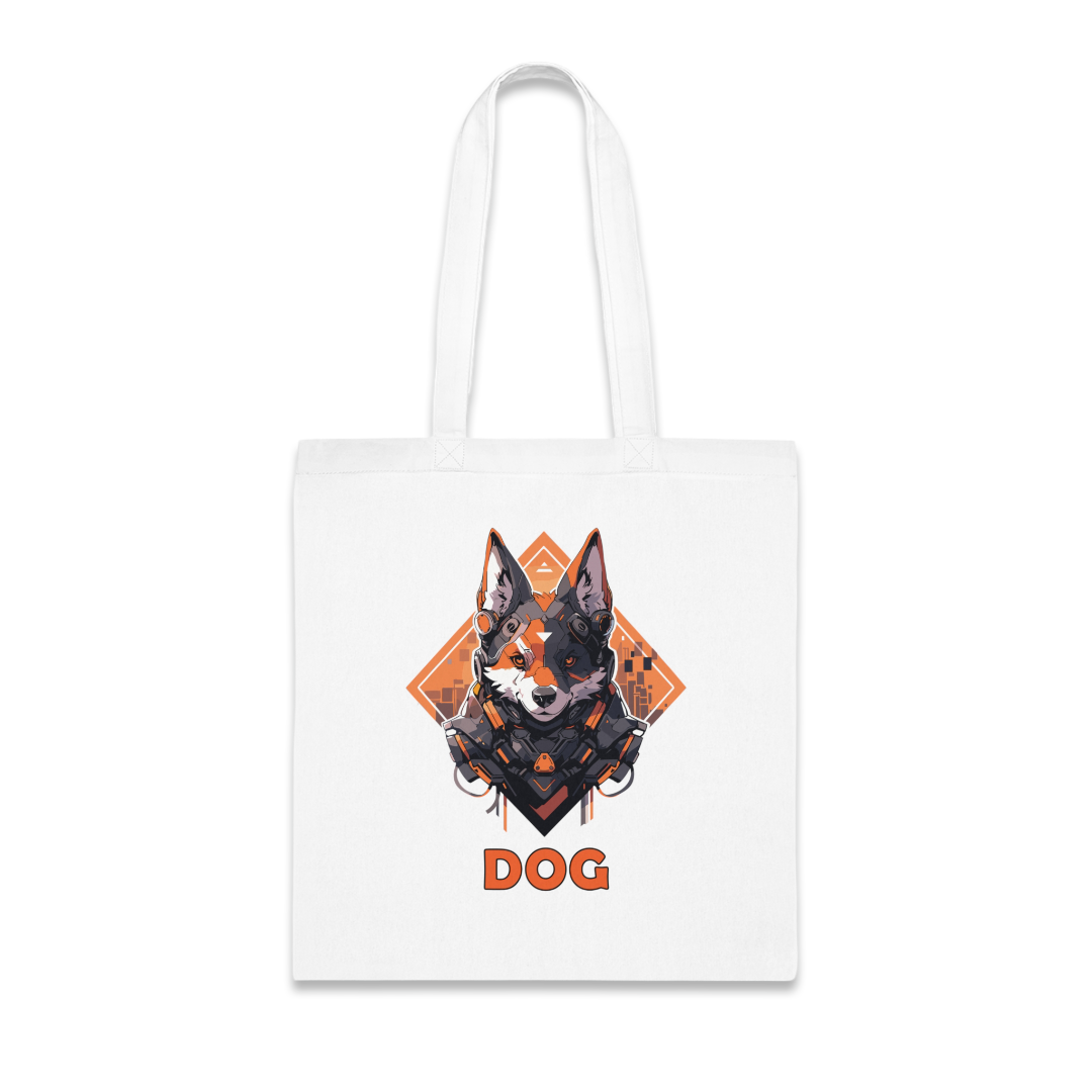 100% Cotton Canvas Tote Bag | Mascot-Dog-007