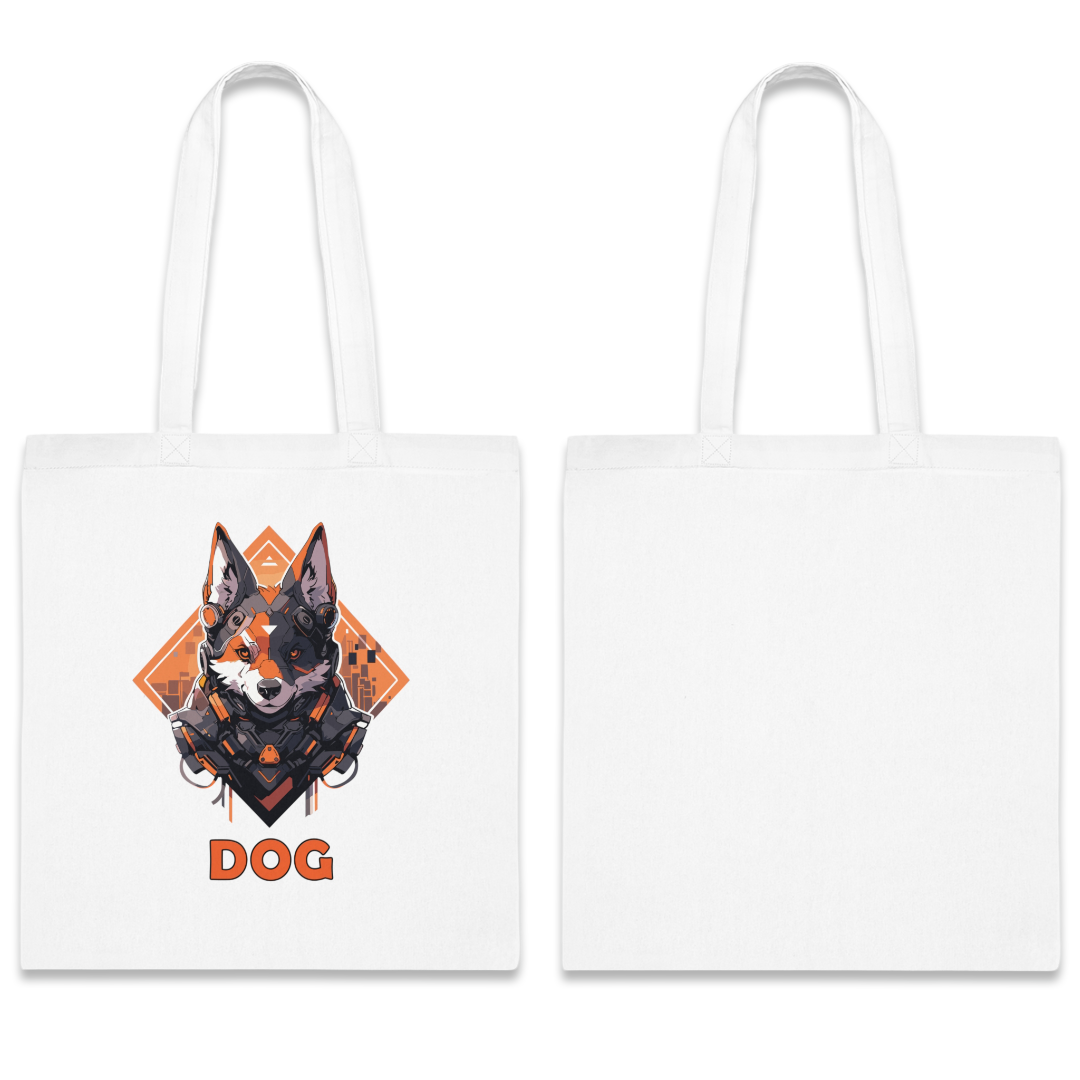 100% Cotton Canvas Tote Bag | Mascot-Dog-007