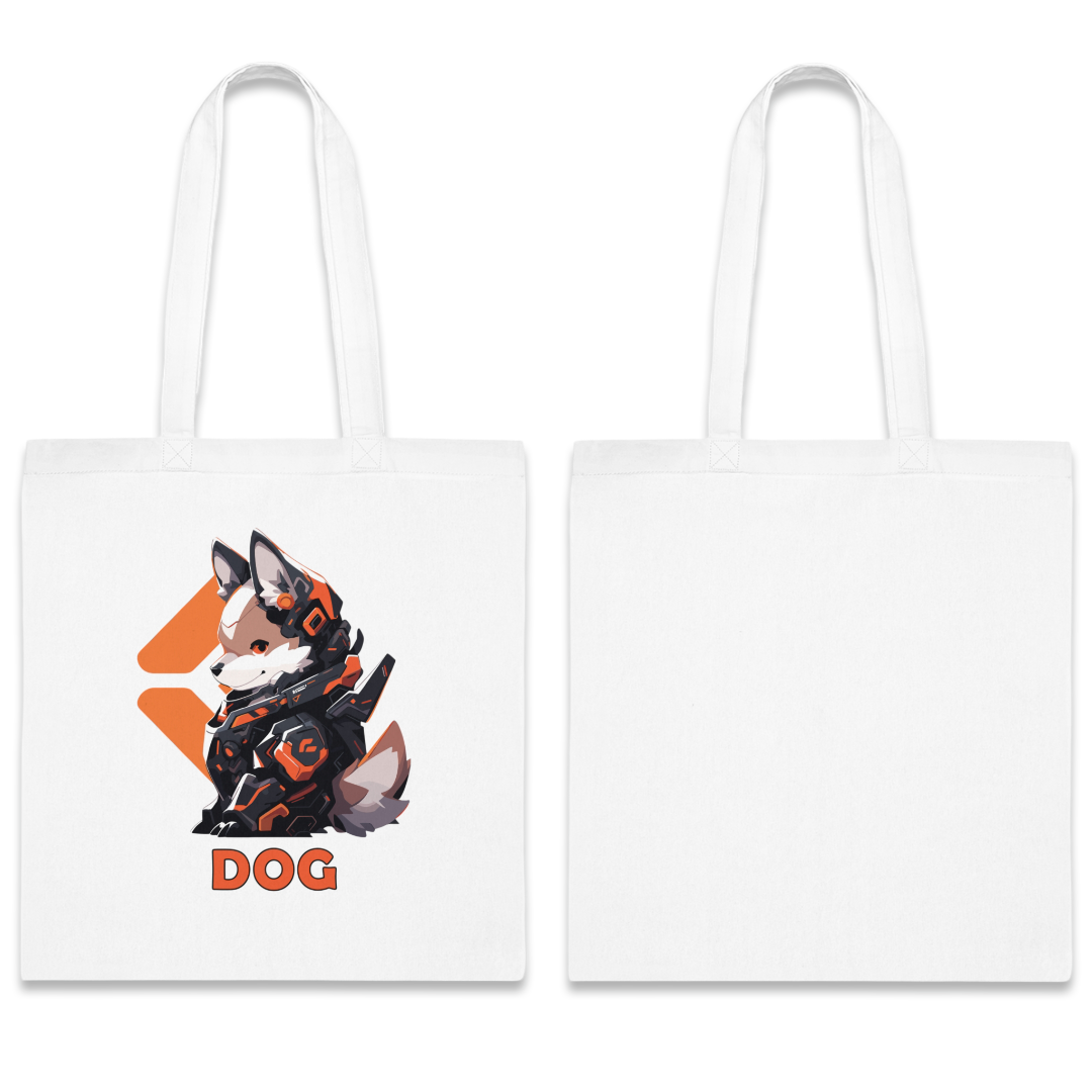 100%纯棉帆布手提袋 | Mascot-Dog-008