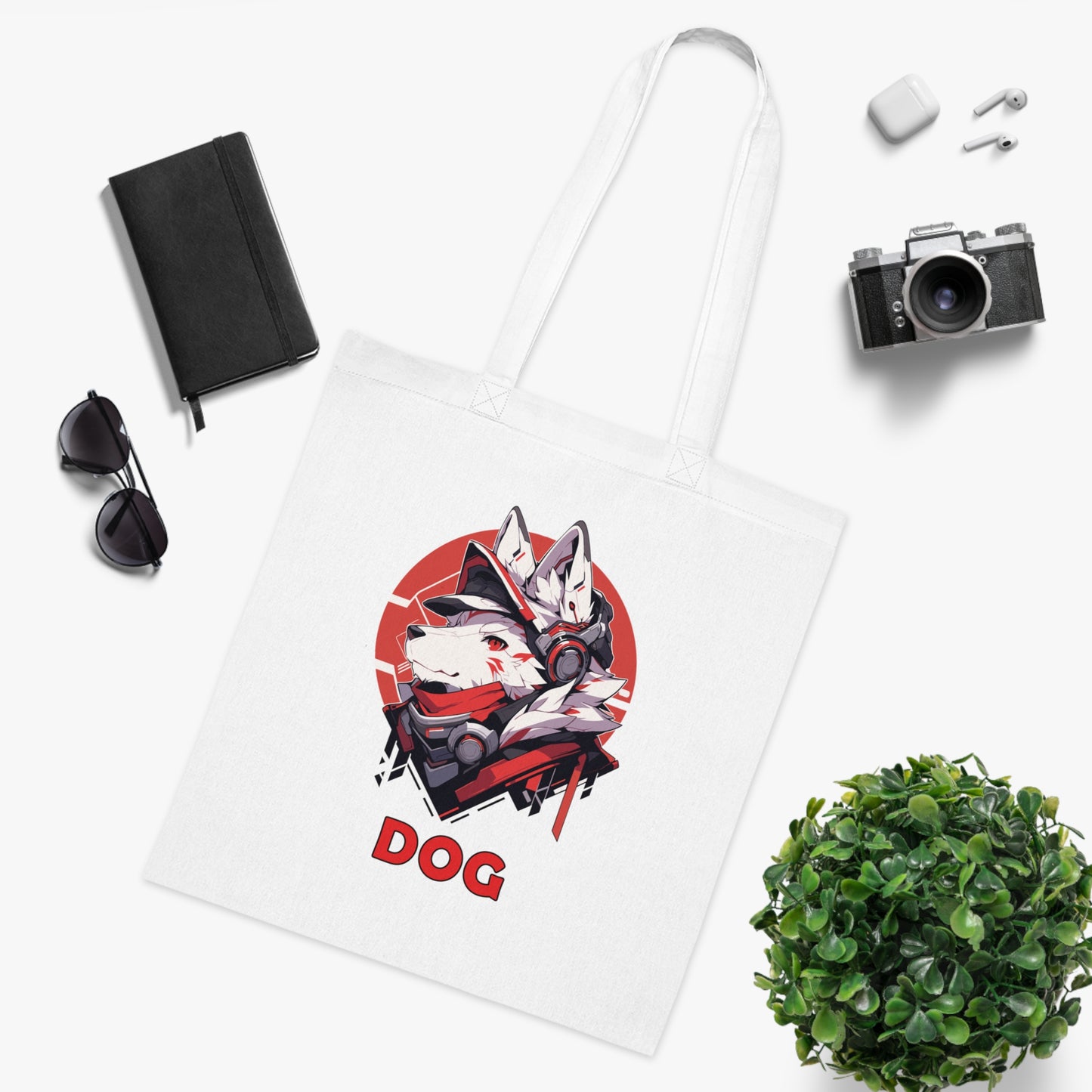 100% Cotton Canvas Tote Bag | Mascot-Dog-009