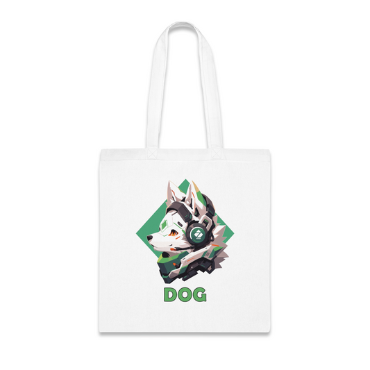 100% Cotton Canvas Tote Bag | Mascot-Dog-011