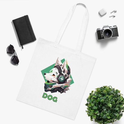 100% Cotton Canvas Tote Bag | Mascot-Dog-011