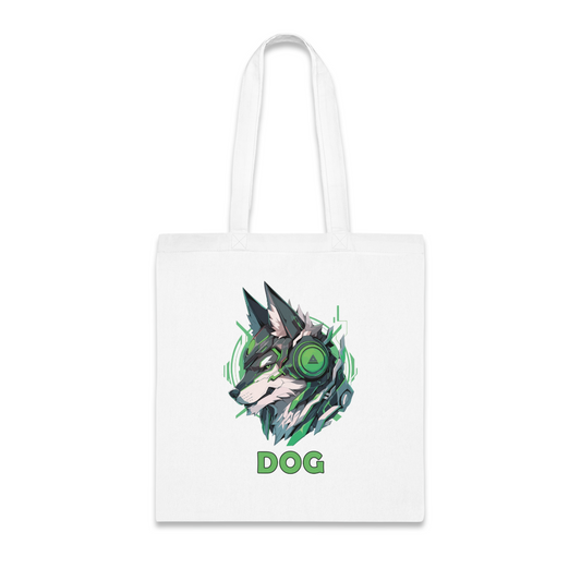 100% Cotton Canvas Tote Bag | Mascot-Dog-012