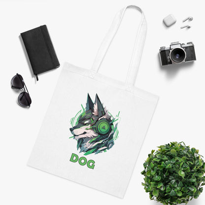 100% Cotton Canvas Tote Bag | Mascot-Dog-012