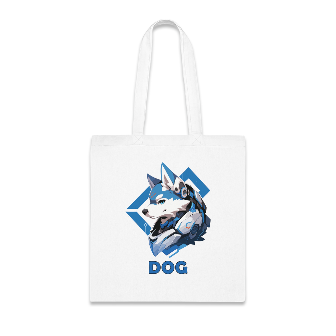 100% Cotton Canvas Tote Bag | Mascot-Dog-013