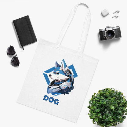 100% Cotton Canvas Tote Bag | Mascot-Dog-013