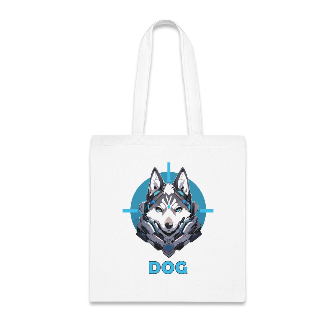 100% Cotton Canvas Tote Bag | Mascot-Dog-014