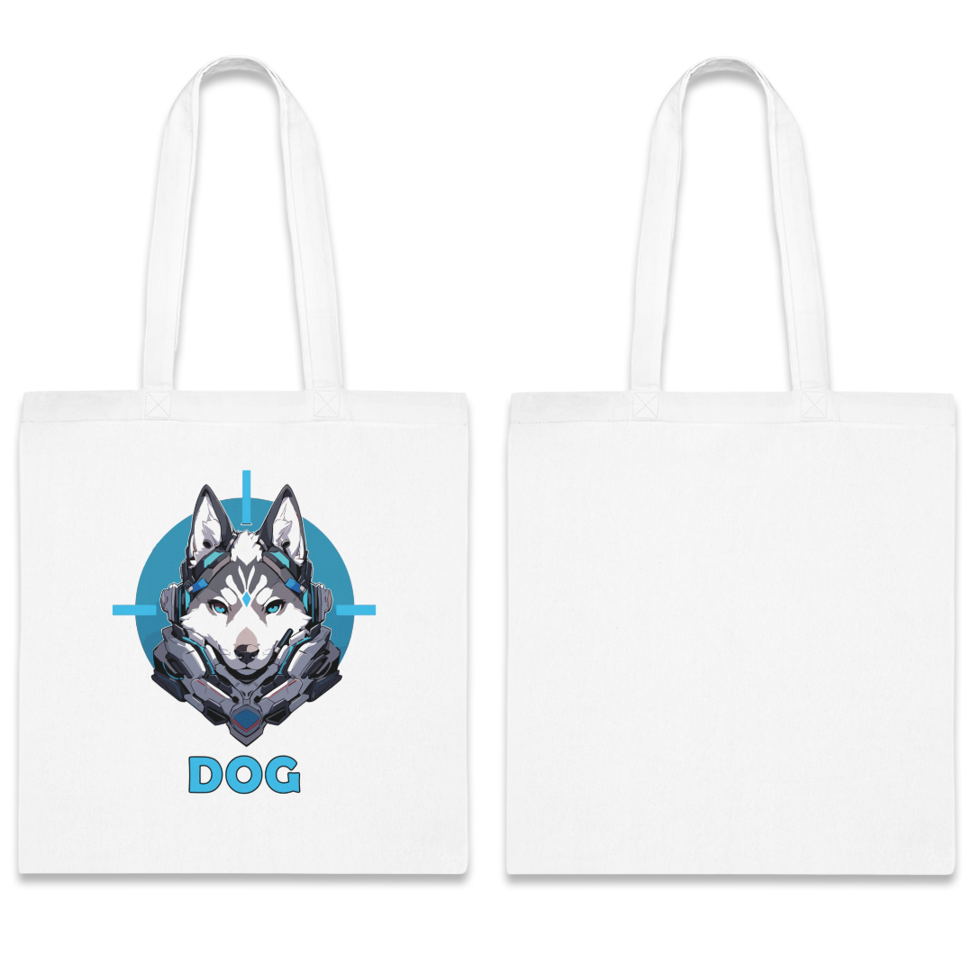 100% Cotton Canvas Tote Bag | Mascot-Dog-014