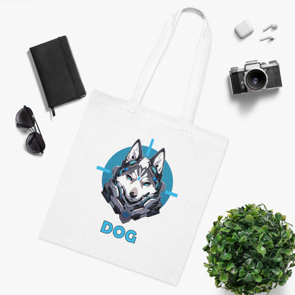 100% Cotton Canvas Tote Bag | Mascot-Dog-014