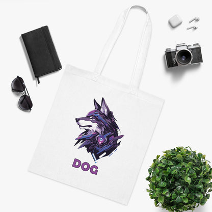 100% Cotton Canvas Tote Bag | Mascot-Dog-015