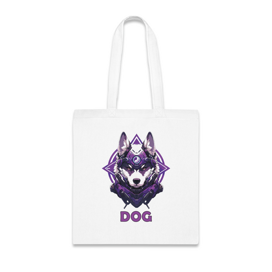 100% Cotton Canvas Tote Bag | Mascot-Dog-016