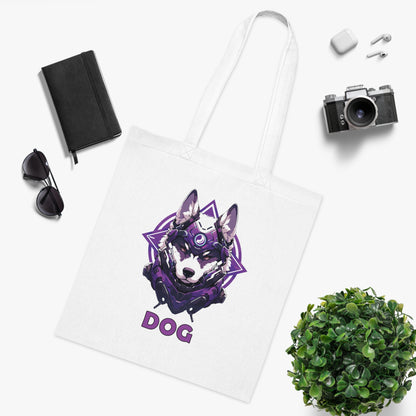 100% Cotton Canvas Tote Bag | Mascot-Dog-016