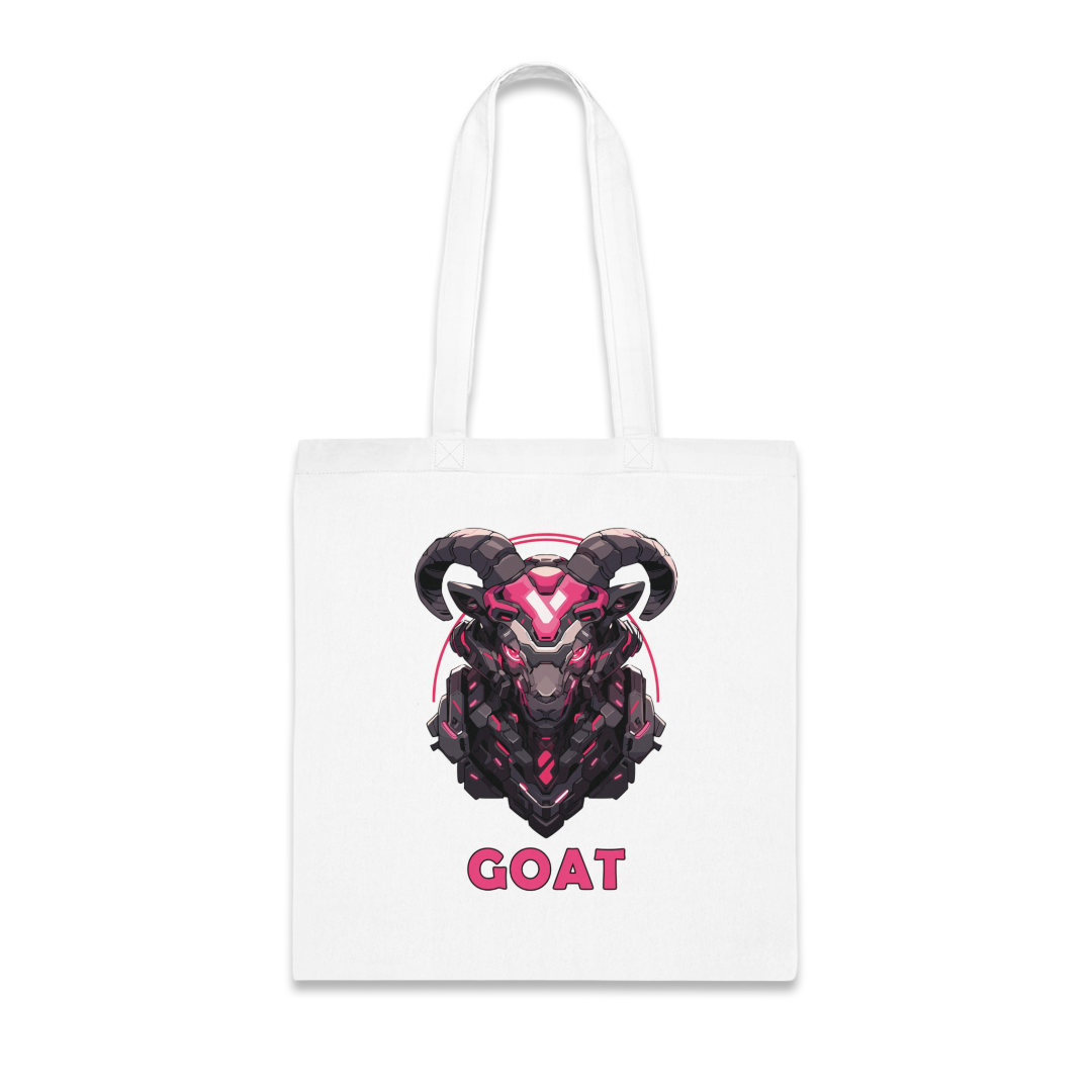 100%纯棉帆布手提袋 | Mascot-Goat-001