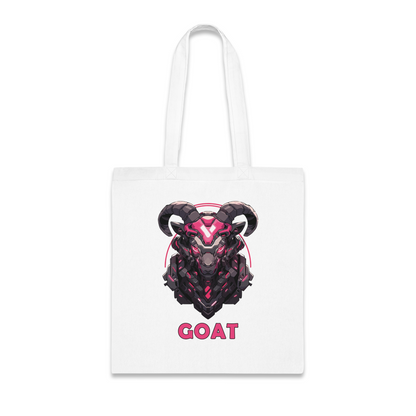 100% Cotton Canvas Tote Bag | Mascot-Goat-001