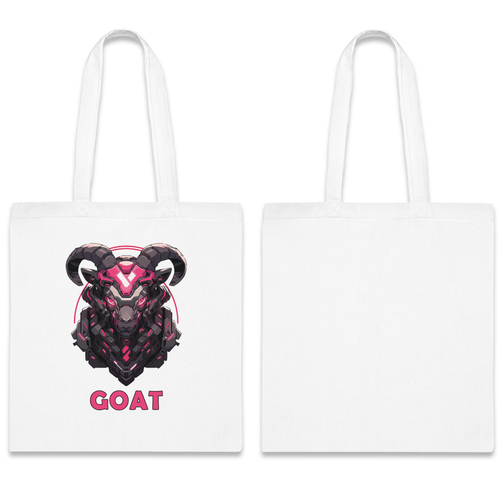 100%纯棉帆布手提袋 | Mascot-Goat-001